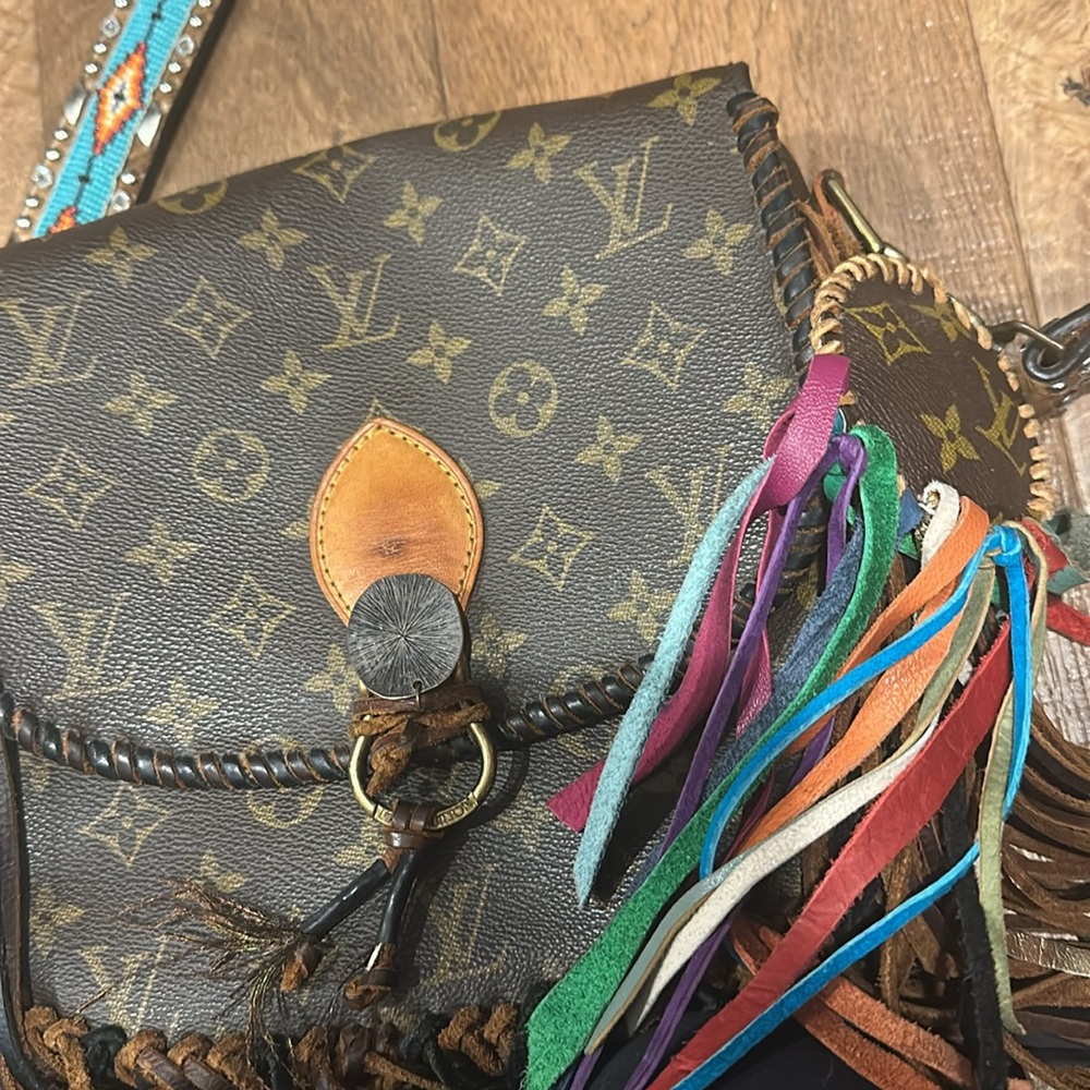 EUC Vintage Boho Bags Recycled Louis Vuitton - Picture 5 of 5